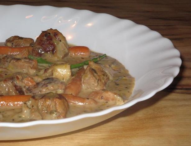Lemon Herb Veal Stew (Crock Pot). Photo by The Flying Chef