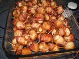 Spicy Ketchup Glazed Bacon-Wrapped Water Chestnuts