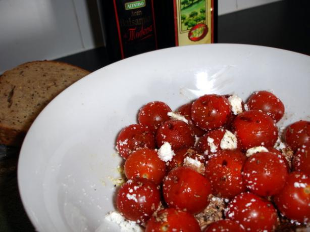 Easy Cherry Tomato and Feta Salad. Photo by Sarah_Jayne