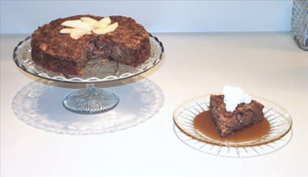 Apple Cake With Hot Caramel Sauce. Photo by Olive*