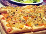 Caramelized Onion and Roasted Red Pepper Tart