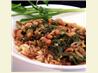 Black-Eyed Peas With Mustard Greens and Rice