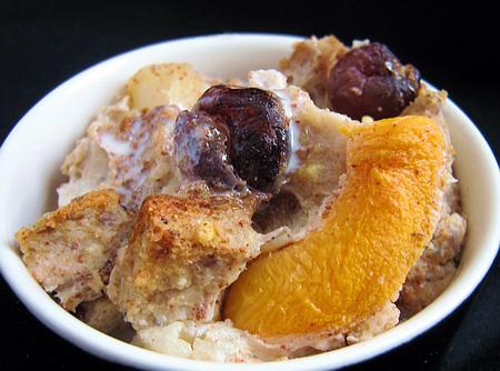 Peachy Pear Bread Pudding. Photo by Annacia