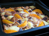 Peachy Pear Bread Pudding