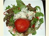 Mascarpone, Gorgonzola and Poached Pear Salad