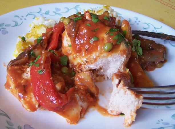Basque-Style Chicken. Photo by Rita~