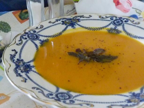 Butternut Squash and Sage Soup. Photo by Tea Jenny