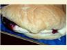 Baked Brie/Cranberry Bun Appetizers