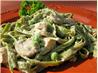 Peas and Mushroom Alfredo