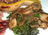 Onion, Mushroom and Spinach Saute (For Two)