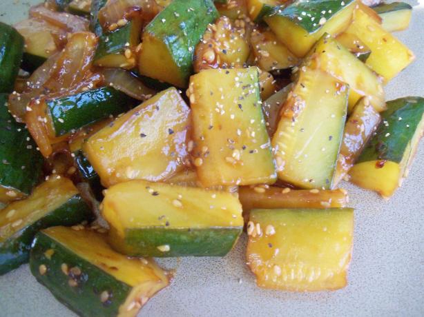 Japanese Zucchini and Onions. Photo by *Parsley*