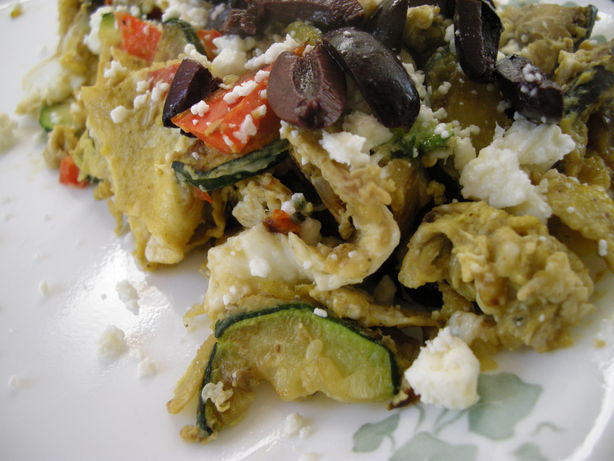 Scrambled Eggs With a Greek Flair. Photo by Teddy's Mommy