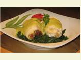 Stuffed Fish Rolls With Asparagus Hollandaise Sauce