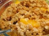 Quick Ginger Peach Cobbler