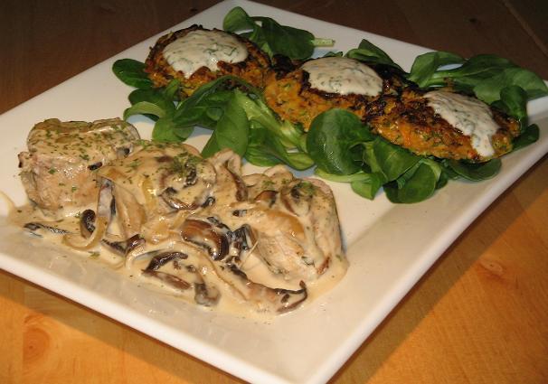 Pork Aux Champignons (French Pork With Mushrooms). Photo by The Flying Chef