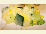 Zucchini and Corn With Cheese