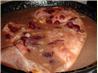 Quick and Easy Skillet Ham Slices With Cranberry-Ginger Sauce. Recipe by Kittencalskitchen