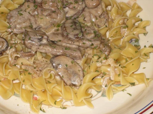 Treebeard's Beef Stroganoff Dijon. Photo by FrenchBunny