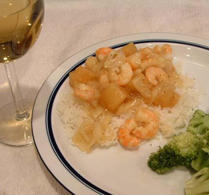 Sweet and Sour Shrimp Casserole (Microwave). Photo by NorthwestGal