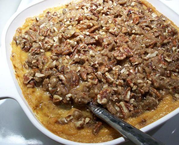 Sweet Potato Casserole With Praline Topping. Photo by 2Bleu