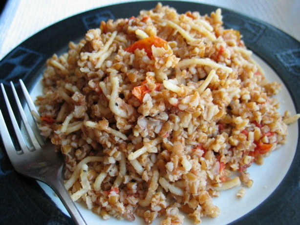 Chef Flower's Cracked Wheat Pilaf  - Kibrisli Bulgur Pilavi. Photo by flower7