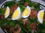Spinach Salad With Warm Bacon Dressing. Photo by Dawnab