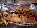 Pork Roast With Apples in a Honey Plum Sauce