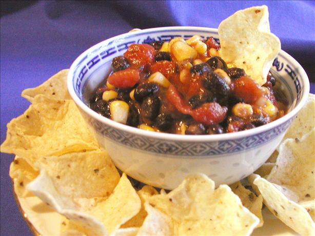 Black Bean, Corn, and Salsa Dip--Weight Watchers. Photo by Mimi in Maine