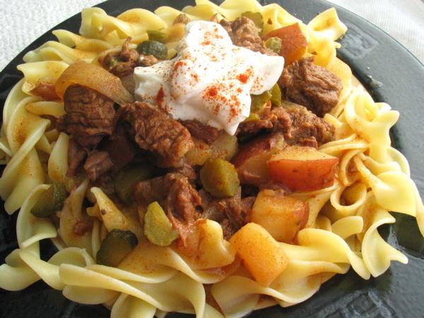 Authentic Hungarian Goulash "gulyasleves". Photo by flower7