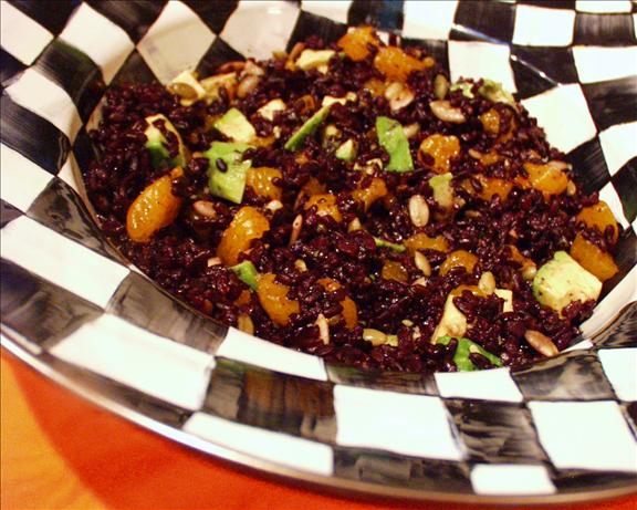 Chinese Black Rice Orange and Avocado Salad. Photo by FLKeysJen