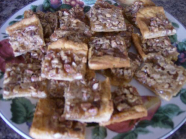 Quick Crescent  Pecan Pie Bars. Photo by KitchenKelly