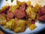 Stove Top Smoked Kielbasa and Cabbage