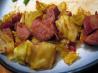 Stove Top Smoked Kielbasa and Cabbage