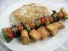 Vegetable Kebabs with Coriander Coconut Cream Sauce