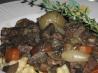 Beef Braised With Red Wine and Mushrooms. Recipe by MarraMamba