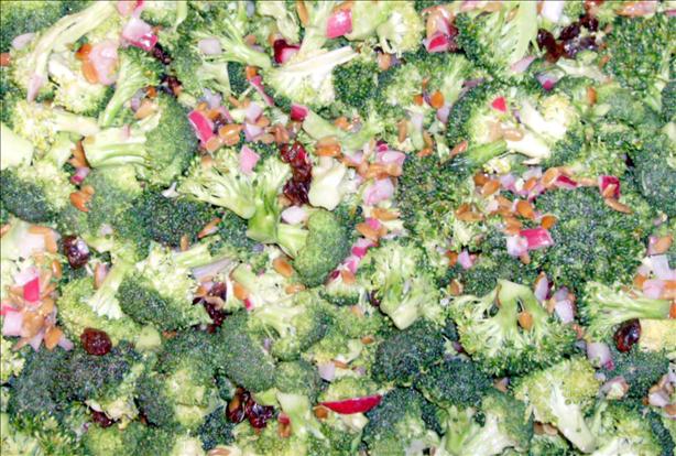 Raw Broccoli Salad (Reduced Calorie/Low Fat). Photo by Vraklis