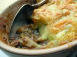 Traditional English Cottage Pie With Cheese and Leek Topping