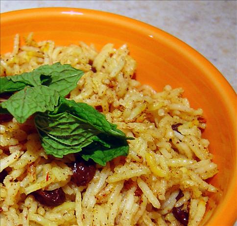 Middle Eastern Raisin Rice. Photo by :(