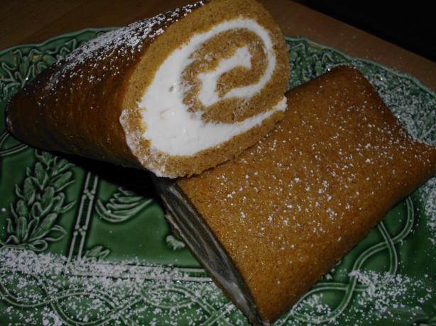 Special Occasion Pumpkin Roll Aka Hazel's Pumpkin Cake Roll. Photo by vivmom