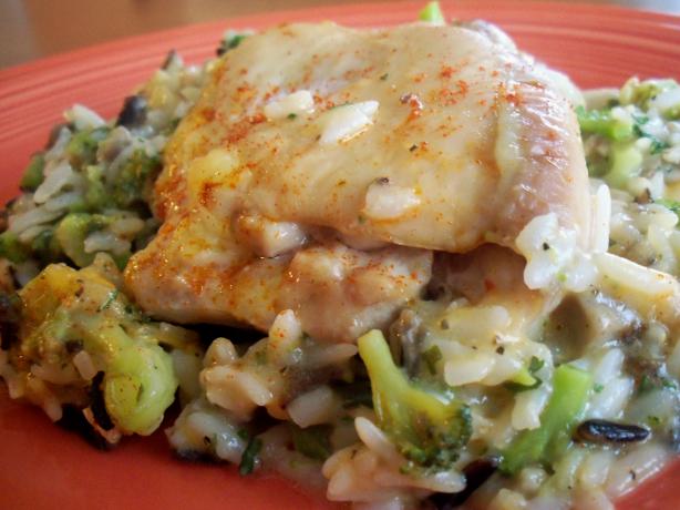 Easiest Chicken Rice & Veggie Casserole. Photo by *Parsley*