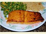 Spiced Salmon With Mustard Sauce