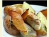 Roasted Chicken Nibbles and Potatoes With Lemon Flavours