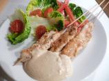 Grilled Chicken Skewers With Satay Sauce