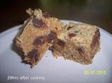 Delicious Chewy Peanut Butter Chocolate Chip Oatmeal Bars. Photo by Kat in MA USA