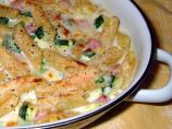 Pepin's Penne, Ham and Vegetable Gratin