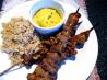 Beef Satays With Macadamia Nut Dipping Sauce. Recipe by MarraMamba