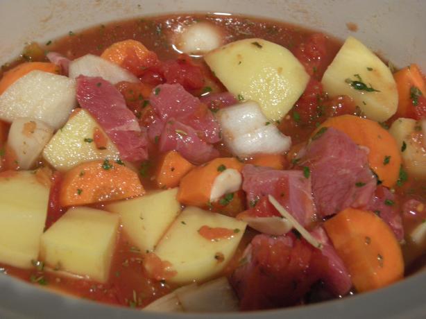 Beef Stew With Sun-Dried Tomatoes. Photo by Chef #1176251