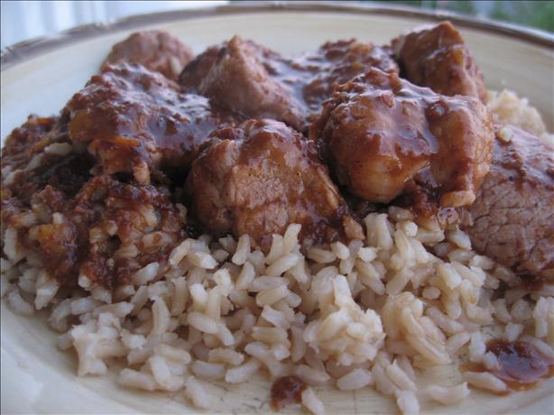 Chili Cranberry Pork over Rice. Photo by Nurse Morgan