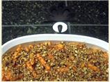 Carrots With Spiced Pecan Topping. Photo by Junebug