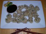 Chicken and Green Onion Dumplings W/ Balsamic Soy Dipping Sauce. Photo by RonaNZ